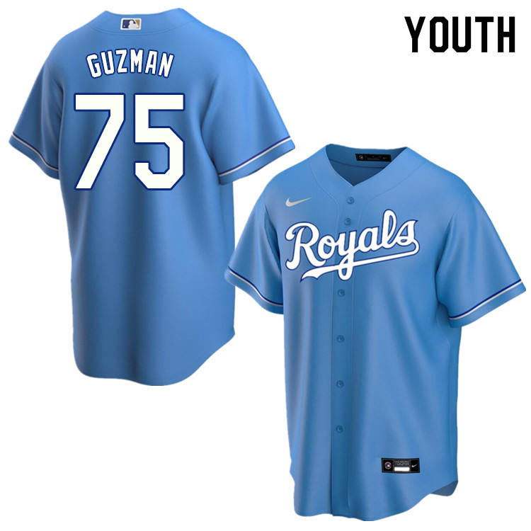 Nike Youth #75 Jeison Guzman Kansas City Royals Baseball Jerseys Sale-Light Blue